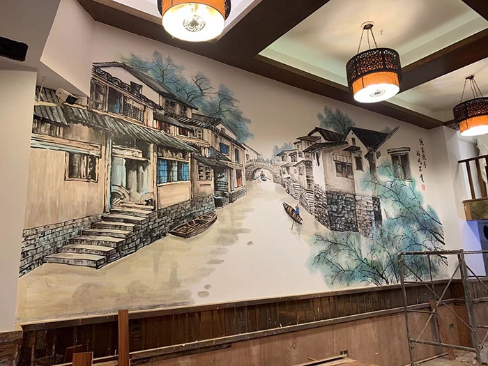 客廳壁畫(huà)設(shè)計(jì)的方法及注意事項(xiàng)